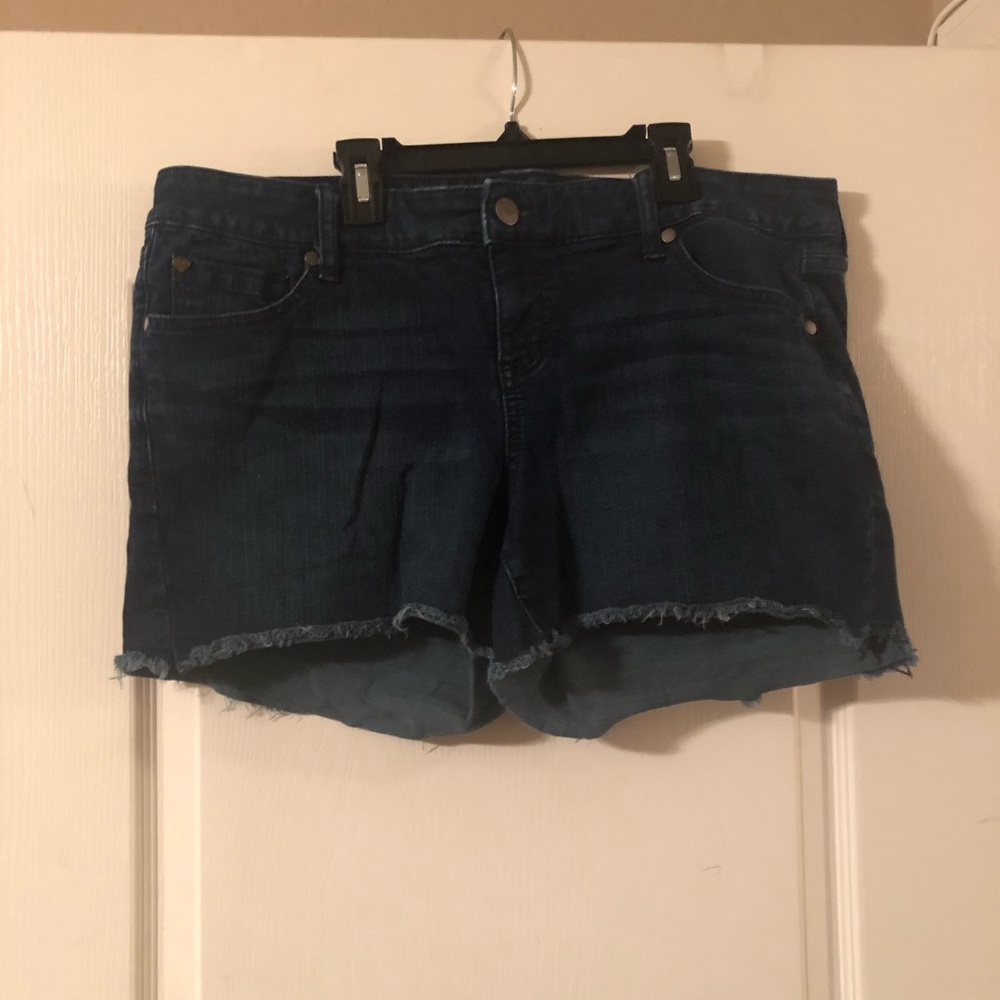 Dark Blue Denim Shorts